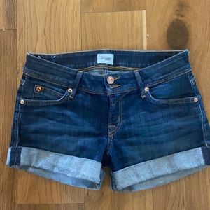 Hudson Croxley denim shorts size 25